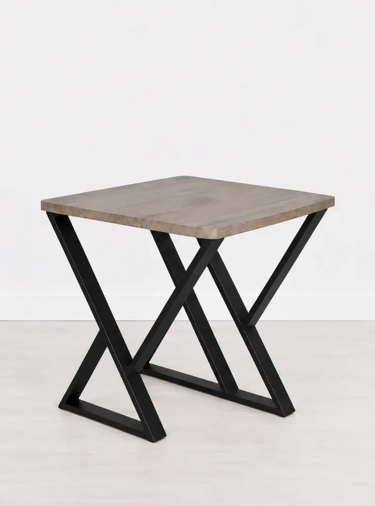 GRANDE TABLE GIGOGNES BOIS/METAL  ART DE FER